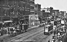 Circus Day Parade Elkhart Indiana IN Reprint Postcard picture