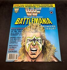 WWF Battlemania #1 Valiant 1991 Complete w/ Poster & Inserts VF Nice copy WWE picture