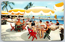 Vintage Postcard~ Poolside~ Hotel Martinique~ Miami Beach, Florida picture