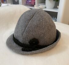 Vintage CAPO Alpine Waterproof Felted Wool Grey Hat- Hand Made In Austria picture