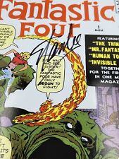 FANTASTIC FOUR #1  Hand Signed 11x17 comic Cover Stan Lee Hologram COA From Stan picture