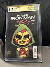Infamous Iron Man #1 CGC 9.2 Young Variant Signed by Skottie Young, Custom Label picture