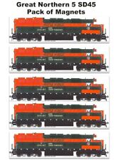 Great Northern SD45 #400 5 magnets (wholesale set) by Andy Fletcher picture