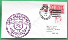 USS MACDONOUGH DDG-39 cover dated 1985 (CAN-403) picture