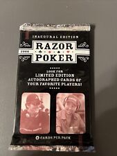 2006 Razor Entertainment Poker Inaugural Edition Sealed Trading Card Pack picture
