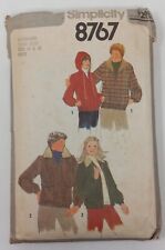 Simplicity 1978 Sewing Pattern #8767 Lined Jacket Size 16 Bust 38 Hip 40 Cut picture