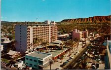 Waikiki Biltmore Hotel Hawaii HI Diamond Head c1960 Vintage Postcard H48 picture