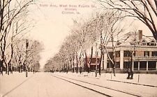 1915 Picture Postcard ~ Sixth Ave. West From 4th St., Clinton,  Iowa. #-4399 picture