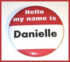 HELLO MY NAME IS PERSONALIZED  2.25 pinback button picture