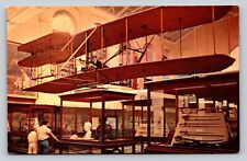The Smithsonian Institute, Wright Bros. Aeroplane Exhibit Vintage Postcard 624 picture