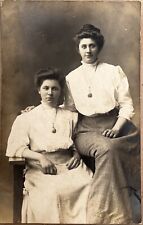 RPPC Pretty Edwardian Ladies Antique Real Photo Postcard c1910 picture