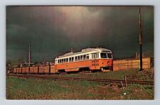 Worcester MA-Massachusetts, Double End P.C.C., Transportation, Vintage Postcard picture