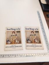 Good Things To Eat Made With Arm & Hammer Baking Soda 1930 & 1932 Vtg Cookbooks picture