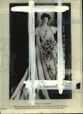 1905 Press Photo Mrs. Franklin D. Roosevelt in her wedding gown - pia01271 picture