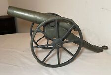 large 35 pound solid nickel plated brass military real signal model scale cannon picture