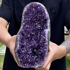 6.99LB Natural amethyst rough stone Uruguay amethyst cluster block Amethyst picture