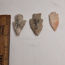 Authentic Arrowheads lot of 3 see pics 1-3/4