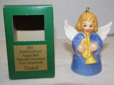1985 Goebel Angel Bell Christmas Tree Ornament Tenth Edition picture