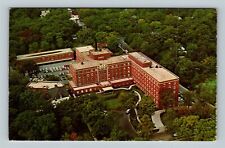 Hinsdale IL, Hinsdale Sanitarium & Hospital, Aerial, Illinois Vintage Postcard picture