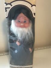 Old Man Hobo Musical  Animated Grandpa Music Box Figure. Vintage Rubber Face Man picture