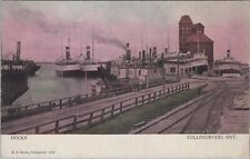 Collingwood Docks Ontario Canada Postcard picture