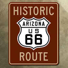 Arizona historic route US 66 Flagstaff highway road sign mother road 10x12 picture