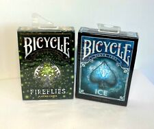 Bicycle Playing Cards Poker Fireflies & Ice Lot Bundle Card Set 2x Card Deck  picture