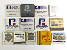 Vtg Matchbook Lot The Peoples Savings Bank Banking Ohio Washington DC picture