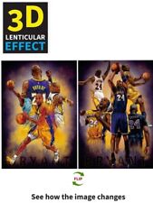 Kobe Bryant-basketball Star, 3D Lenticular Effect ,2 Images Change picture