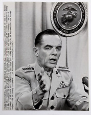 1967 Marine Corp Commandant General Green Vietnam Report VTG Press Wire Photo picture