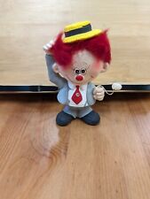 Vtg 1967 Enesco Clown w/ Red Feather Hair Just a Diamond in the Rough Figurine picture