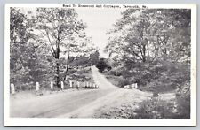 Postcard Road to Homewood and Cottages Yarmouth Maine D157 picture