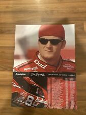 Vintage 2002 Dale Earnhardt Jr. Winston Schedule Nascar Budweiser 24x18 Poster picture
