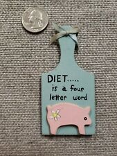 Diet is a Four Letter Word Refrigerator Magnet picture