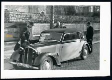 military DKW car w flag of Allgermanische Heidnische Front (AHK) rare, Vintage f picture