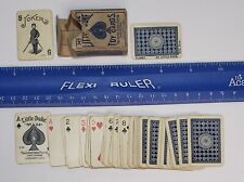 Vintage Little Duke Miniature Blue Playing Cards No.24 Full Deck +Joker & Blank picture