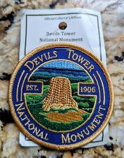 Devils Tower National Monument Embroidered Patch, Wyoming, Iron-On 3 inch NEW picture