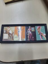 Vintage Framed Cut Out Pieces From a Paper Calendar 1949 Pinup Girls picture