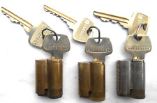 3 Vintage SARGENT  I/C Core W/2 key each KG KJ KF keyway Keys  7 Pin  RARE picture