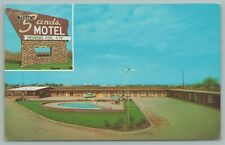 Gainesville Texas~Texas Sands Motel~US Hwy 77N~Swimming Pool~50s Car~1960s picture