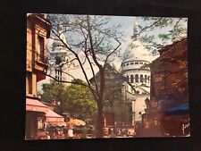 PARIS BASILIQUE DU SACRÉ CŒUR ET LA PLACE DU TERTRE Vintage Postcard picture