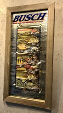 Anheuser-Busch Beer Mirror Sign 2001 Freshwater Fish Series Advertisement Bar picture