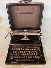 Vintage Royal Model O Flat Top Classic Black Portable Typewriter w/Case Ex picture