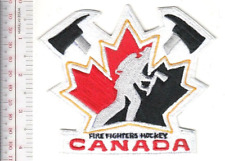 National Canadian Fire Department Firefighters Ice Hockey Team Patch vel hooks picture