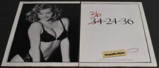 1994 Print Ad Sexy WonderBra Bra Push Up Plunge Blonde Lady 36-24-36 Size Art picture