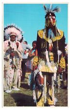 Vintage Native American Sioux Indians of North Dakota Postcard Unposted picture