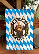 NEW Franziskaner Weissbier Beer Oktoberfest Flag Banner w/ Dowel 39” W x 57” H picture