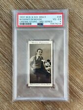 1931 Wills Cinema Stars 24 Walt Disney Mickey Mouse RC Rookie Card PSA 4 Top 15% picture