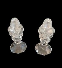 Antique Cut Crystal Salt And Pepper Shaker Set Of 2 Hexagon Base picture