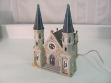 O'Well Novelty Dickens Keepsake Ceramic Light-Up Church Holiday Village 1995 picture